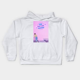 We don't care aesthetic retro 90s t-shirt Kids Hoodie